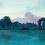 Papier peint panoramique Province de Kerman Quinsaï Bleu & Turquoise QS-001AAA