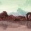 Papier peint panoramique Province de Kerman Quinsaï Brique & Vert Pâle QS-001BAA