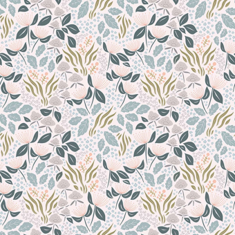 Papier peint Floral Chic Rose