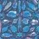 Papier peint panoramique Poissons du Mangi Quinsaï Bleu & Rose QS-010AAA
