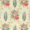 Desert Flower II Fabric Zoffany Crimson/Teal ZAQF322694