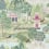 Peacock Garden Panel Zoffany Moss/Pink ZJAI311748