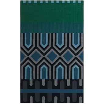 Ndebele Green Rug