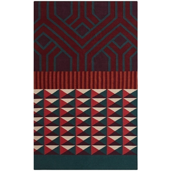 Tapis Ndebele Red
