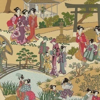 Carta da parati Geishas