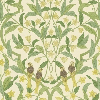 Tapete Jasmine & Serin Symphony Chartreuse Cole and Son