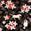 Neo-flowery Wallpaper Coordonné Black 8800047