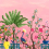 Carta da parati panoramica Neo-Tea Garden Coordonné Pink 8800130