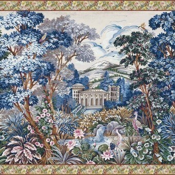 Tapestry Panel Blue Coordonné