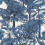 Tapete Palm Botanical Thibaut Navy T10100