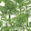 Palm Botanical Wallpaper Thibaut Emerald green T10103