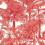 Papier peint Palm Botanical Thibaut Coral T10105