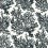 Marine Coral Wallpaper Thibaut Black T10123