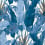 Papier peint Travelers Palm Thibaut Navy/White T10126