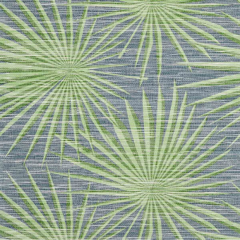 Tapete Palm Frond Navy/Green Thibaut