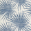 Palm Frond Wallpaper Thibaut Navy/White T10144