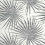 Palm Frond Wallpaper Thibaut Black/White T10145