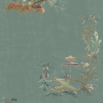 Carta da parati panoramica Chinoiserie