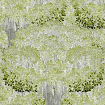 Papier peint panoramique Savage Leaves Green Mindthegap