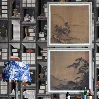 Papier peint panoramique Korean Library