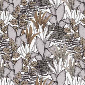 Tigris Wallpaper Blanc/Gris Casamance