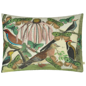 Coussin Floral Aviary Parchment
