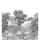 Panneau Forêt de Bretagne Grisaille Isidore Leroy 300x330 cm - 6 lés - complet 6243008 et 6243009