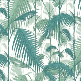 Leinen Stoff Palm Jungle