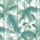 Tessuto Palm Jungle linoen Cole and Son Teal/Viridian F111/2005LU