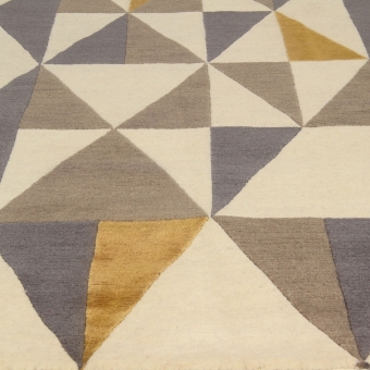 Diamantina Yellow Grey rug by Gio Ponti 170x240 cm AMINI