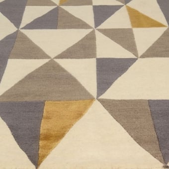 Diamantina Yellow Grey rug by Gio Ponti