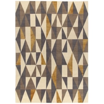 Diamantina Yellow Grey rug by Gio Ponti