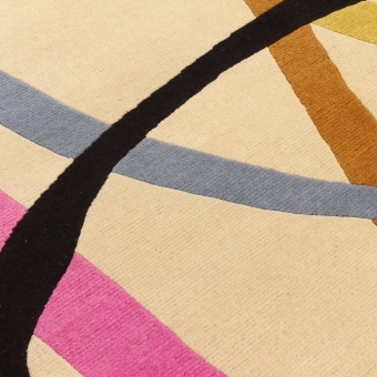 Teppich Lettera Disegnata Multi von Gio Ponti 250x300 cm AMINI