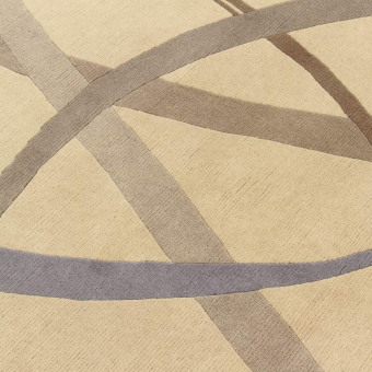 Lettera Disegnata Grey Rug by Gio Ponti