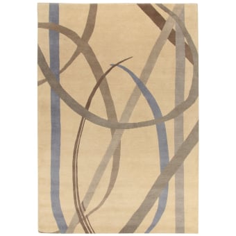 Lettera Disegnata Grey Rug by Gio Ponti