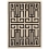 Alfombras Labirinto par Gio Ponti AMINI Black 20280