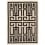 Labirinto Rug by Gio Ponti AMINI Black 20280