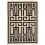 Tapis Labirinto par Gio Ponti AMINI Black 20280