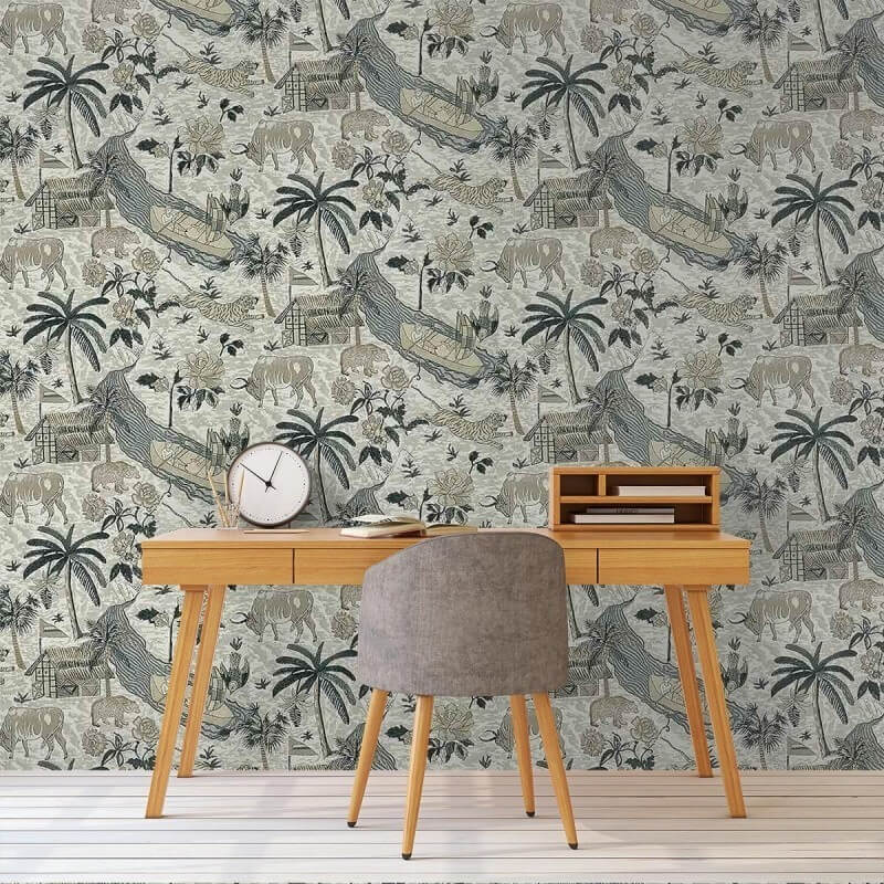 Tiger Reserve Wallpaper Thibaut