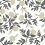 Papel pintado Peonies Rifle Paper Co. White/Black RI5150