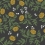 Papel pintado Peonies Rifle Paper Co. Black/Metallic Gold RI5151