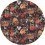 Rendezvous Tokyo blue rond Rug MOOOI Indigo S200002