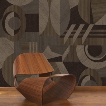 XXL Marquetry Panel Grey Pascale Risbourg