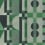 Carta da parati panoramica Gatsby Stripe Pascale Risbourg Green/Black GATSTR100