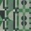 Carta da parati panoramica Gatsby Stripe Pascale Risbourg Green/Black GATSTR100 - 300x280 cm
