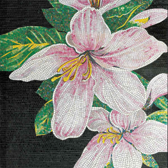 Mosaik Lilium Nero/Rosa Vitrex