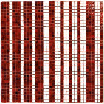 Mosaico Mille Righe Rosso/Bianco Vitrex