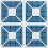 Mosaico Quadro Vitrex Blu/Bianco 07700012-051-29,5x29,5x0,4