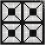 Quadro Mosaic Vitrex Bianco/Nero 07700012-054-29,5x29,5x0,4