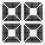 Quadro Mosaic Vitrex Nero/Bianco 07700012-056-29,5x29,5x0,4